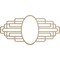 Ekena Millwork Elizabeth Wood Fretwork Prcd Ceiling Medallion, Hickory, 20"W x 10"H x 5 1/2"IW x 9 1/2"IH x 3/8"T CMWP20X10X0375EBHI - alternate 1